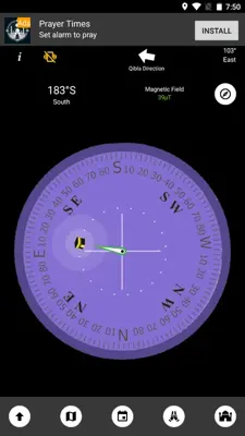 Qibla Compass android App screenshot 1